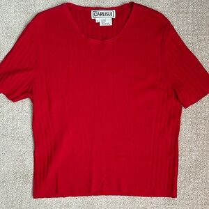Red Carlisle Top